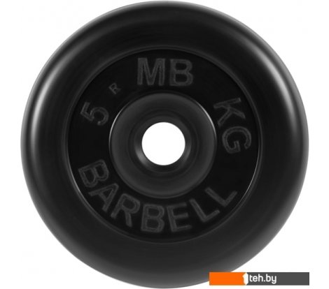  - Гантели, гири, штанги MB Barbell Стандарт 31 мм (1x5 кг, черный) - Стандарт 31 мм (1x5 кг, черный)