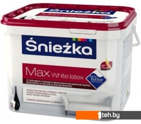 - Краски и эмали Sniezka Max White Latex 5 л (белоснежный) - Max White Latex 5 л (белоснежный)
