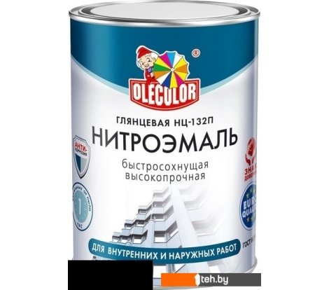  - Краски и эмали Olecolor НЦ-132П 1.7 кг (черный) - НЦ-132П 1.7 кг (черный)
