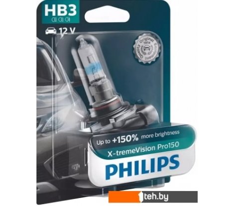  - Автомобильные лампы Philips HB3 X-tremeVision Pro150 1шт - HB3 X-tremeVision Pro150 1шт