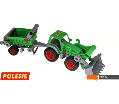  - Игрушечный транспорт Полесье Фермер-техник трактор-погрузчик с полуприцепом 8718 - Фермер-техник трактор-погрузчик с полуприцепом 8718