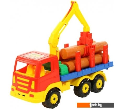  - Игрушечный транспорт Полесье Престиж автомобиль-лесовоз 44198 - Престиж автомобиль-лесовоз 44198