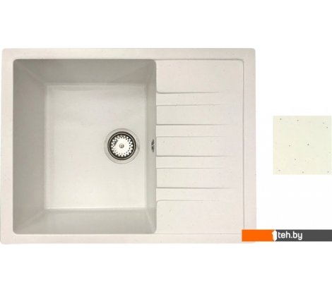 - Кухонные мойки БелЭворс Vega L (белый, без сифона) - Vega L (белый, без сифона)
