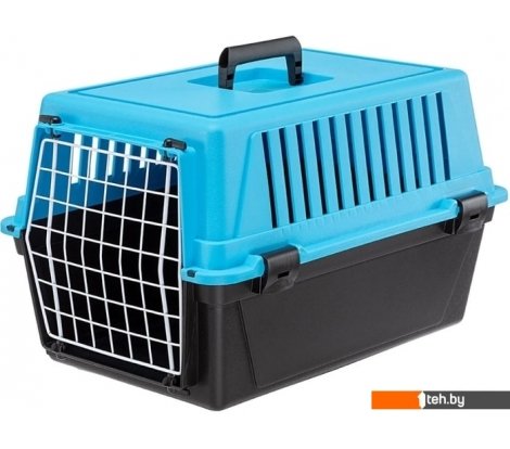  - Сумки, переноски для животных Ferplast Atlas 10 EL 73007199W3 (черный/голубой) - Atlas 10 EL 73007199W3 (черный/голубой)