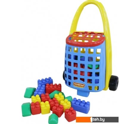  - Конструкторы Полесье 46888 Забавная тележка + Конструктор 