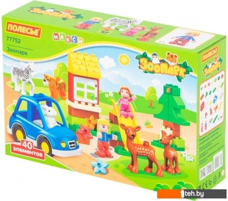  - Конструкторы Полесье 77752 Зоопарк - 77752 Зоопарк