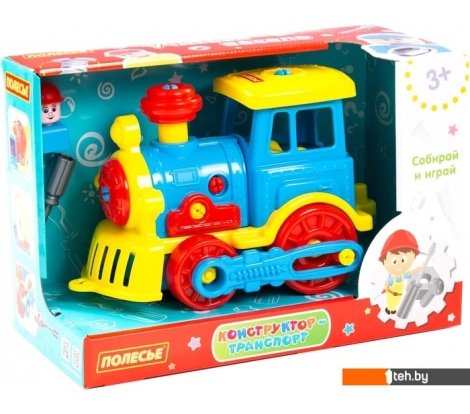  - Конструкторы Полесье 84842 Паровоз - 84842 Паровоз