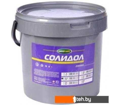 - Смазки, пасты и очистители для механических, электрических узлов Oil Right Солидол жировой 9.5 кг - Солидол жировой 9.5 кг