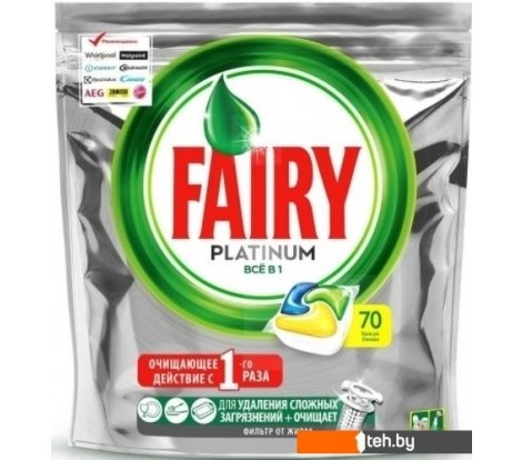  - Бытовая химия Fairy Platinum Lemon All in 1 (70 шт) - Platinum Lemon All in 1 (70 шт)