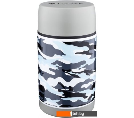 - Термосы, термокружки и многоразовые стаканы Agness 910-098 1л (камуфляж) - 910-098 1л (камуфляж)