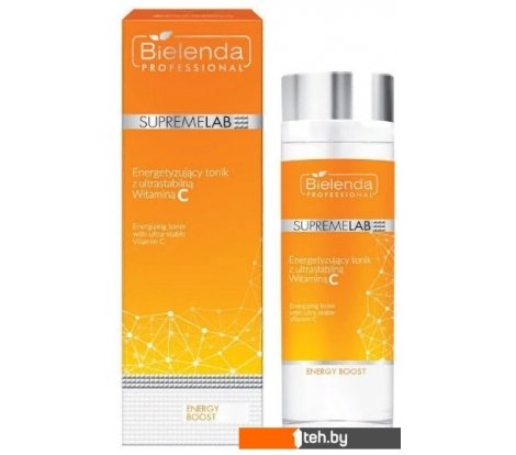  - Косметика по уходу за лицом Bielenda Тоник Supremelab Energy Boost Бодрящий с витамином C 200 мл - Тоник Supremelab Energy Boost Бодрящий с витамином C 200 мл
