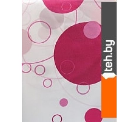  - Шторки и карнизы для ванн и поддонов Miranda Bubble Pink - Bubble Pink