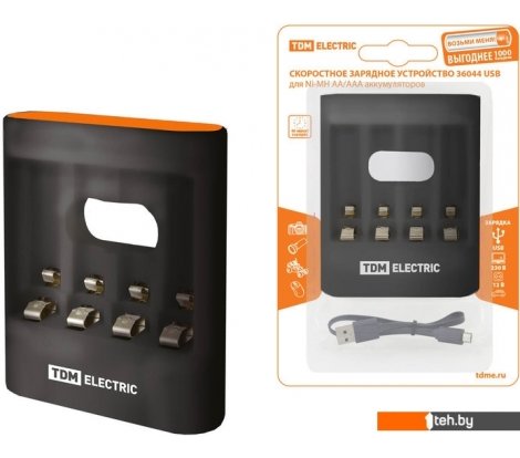  - Батарейки, аккумуляторы, зарядные TDM Electric 36044 - 36044