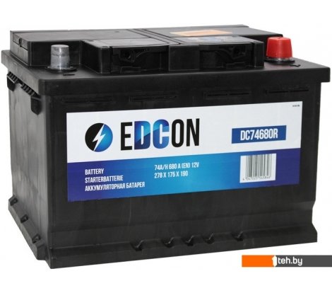  - Автомобильные аккумуляторы EDCON DC74680R (74 А·ч) - DC74680R (74 А·ч)