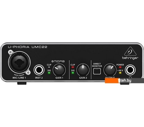  - Аудиоинтерфейсы BEHRINGER U-Phoria UMC22 - U-Phoria UMC22