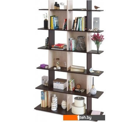  - Полки, стеллажи, системы хранения Сокол СТ-6 (венге, беленый дуб) - СТ-6 (венге, беленый дуб)