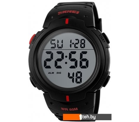  - Наручные часы Skmei 1068 (черный/красный) - 1068 (черный/красный)