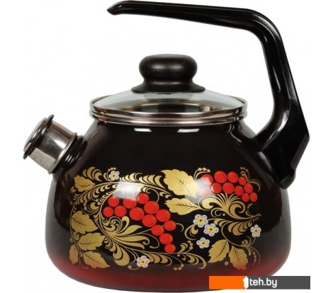  - Чайники СтальЭмаль Рябина 4с210я (черный/красный) - Рябина 4с210я (черный/красный)