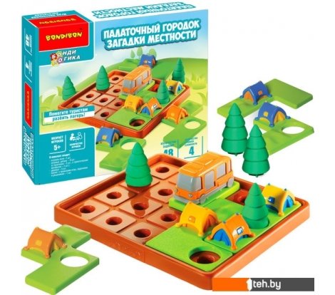  - Развивающие игрушки Bondibon БондиЛогика Палаточный городок. Загадки местности ВВ5077 - БондиЛогика Палаточный городок. Загадки местности ВВ5077