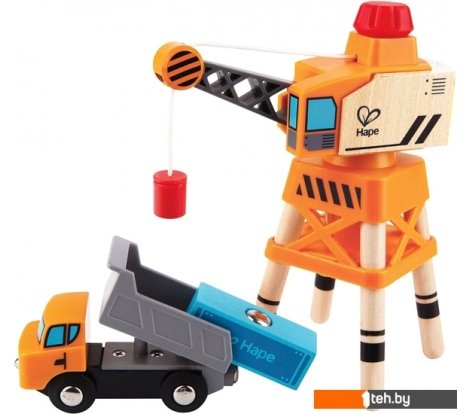  - Игрушечный транспорт Hape Большой стреловой кран E3715-HP - Большой стреловой кран E3715-HP