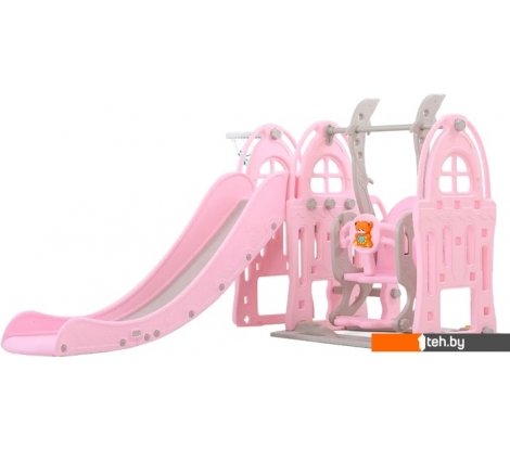  - Детские спортивные комплексы и игровые площадки Perfetto Sport Замок PS-047-P (розовый) - Замок PS-047-P (розовый)