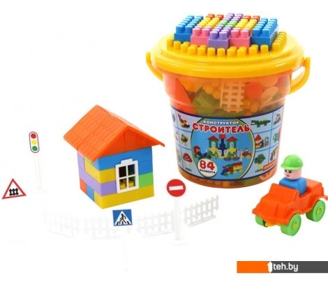  - Конструкторы Полесье 37213 Строитель Макси - 37213 Строитель Макси