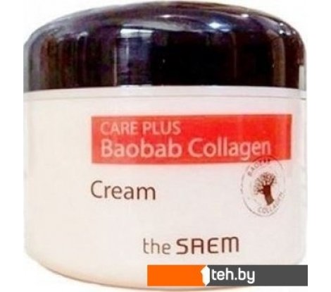  - Косметика по уходу за лицом The Saem Крем коллагеновый с экстрактом баобаба Care Plus Baobab 100 мл - Крем коллагеновый с экстрактом баобаба Care Plus Baobab 100 мл