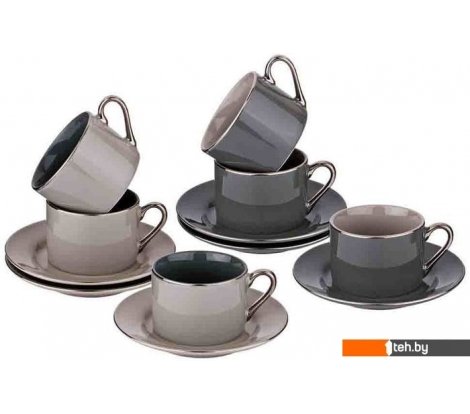  - Кружки, чашки, стаканы для горячих напитков Lefard 86-2279 (серый) - 86-2279 (серый)