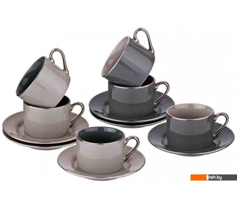  - Кружки, чашки, стаканы для горячих напитков Lefard 86-2279 (серый) - 86-2279 (серый)