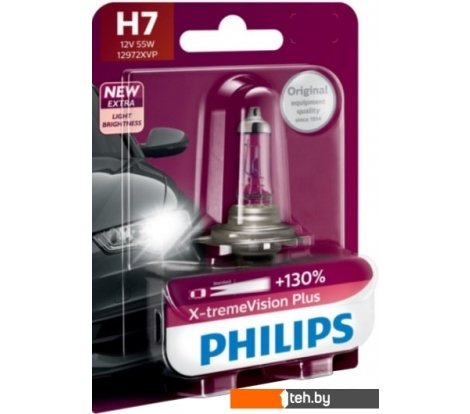 - Автомобильные лампы Philips H7 X-tremeVision Plus 1шт - H7 X-tremeVision Plus 1шт