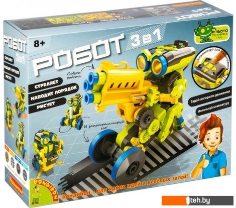  - Игры-опыты, эксперименты Bondibon Французские опыты. Робот 3 в 1 ВВ4584 - Французские опыты. Робот 3 в 1 ВВ4584