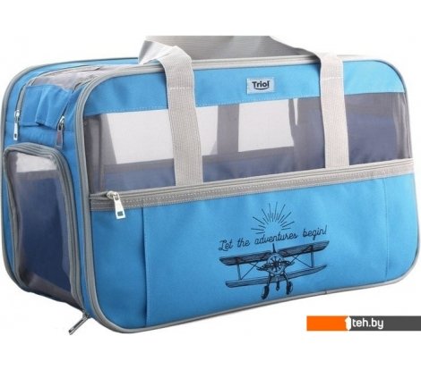 - Сумки, переноски для животных Triol Техно (серый/голубой) - Техно (серый/голубой)