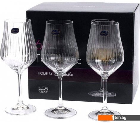 - Стаканы, бокалы, рюмки Bohemia Crystal Tulipa Optic 40894/36/350 - Tulipa Optic 40894/36/350