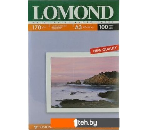  - Бумага и материалы для печати Lomond Матовая двухстороняя А3 170 г/кв.м. 100 листов (0102012) - Матовая двухстороняя А3 170 г/кв.м. 100 листов (0102012)