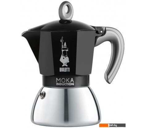  - Заварочные чайники, кофеварки, френч-прессы Bialetti Moka Induction 2021 (6 порций, черный) - Moka Induction 2021 (6 порций, черный)