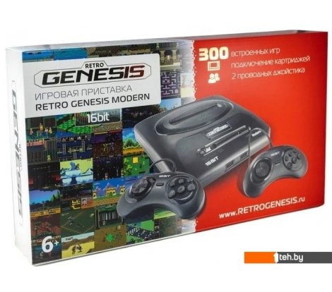  - Игровые приставки Retro Genesis Modern (2 проводных геймпада, 300 игр) - Modern (2 проводных геймпада, 300 игр)