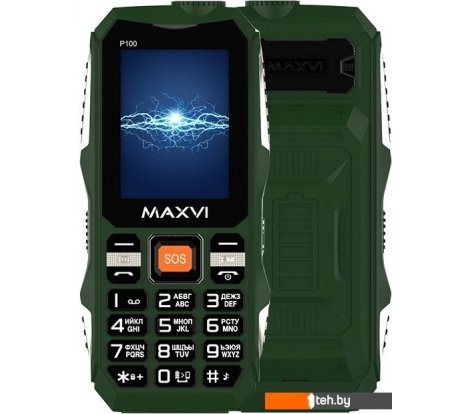  - Мобильные телефоны Maxvi P100 (зеленый) - P100 (зеленый)