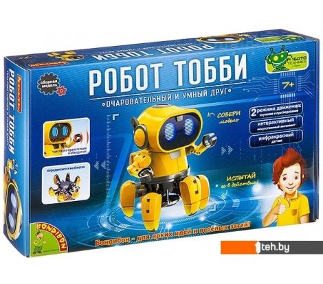  - Игры-опыты, эксперименты Bondibon Науки с Буки Робот Тобби ВВ3062 - Науки с Буки Робот Тобби ВВ3062