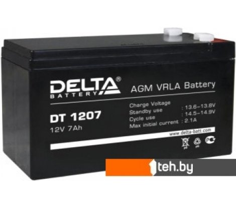  - Аккумуляторы для ИБП Delta DT 1207 (12В/7 А·ч) - DT 1207 (12В/7 А·ч)