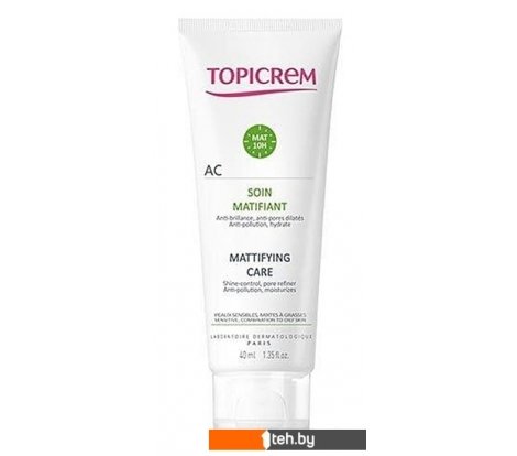 - Косметика по уходу за лицом Topicrem Крем АК матирующий уход 40 мл - Крем АК матирующий уход 40 мл