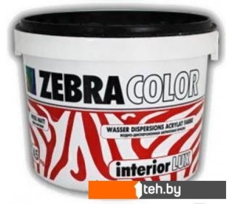 - Краски и эмали Zebracolor Интерьер Люкс 7.5кг (белый) - Интерьер Люкс 7.5кг (белый)