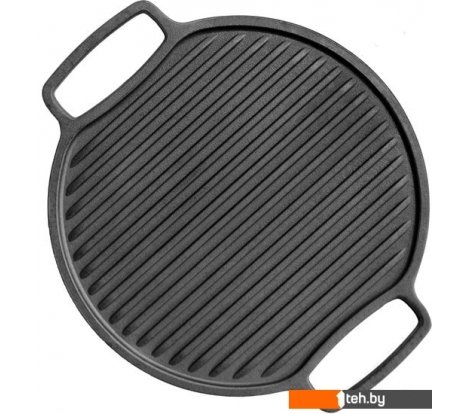  - Принадлежности для барбекю, грилей, мангалов Brizoll Плато чугунное, двухстороннее круглое гриль, 32 см - Плато чугунное, двухстороннее круглое гриль, 32 см