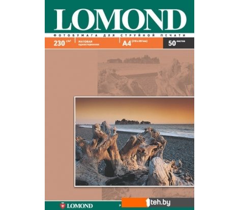  - Бумага и материалы для печати Lomond Матовая односторонняя A3 230 г/кв.м. 50 листов (0102156) - Матовая односторонняя A3 230 г/кв.м. 50 листов (0102156)