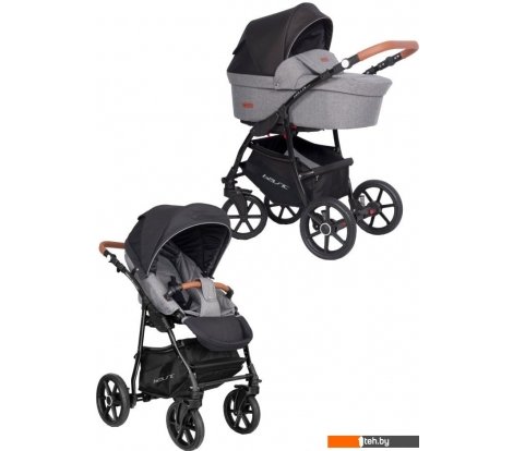  - Детские коляски и аксессуары Riko Basic Bella Lux (2 в 1, 01/темно-серый) - Basic Bella Lux (2 в 1, 01/темно-серый)