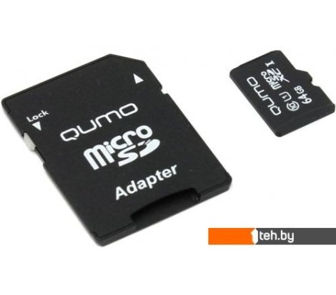  - Карты памяти QUMO microSDXC QM64GMICSDXC10U3 64GB - microSDXC QM64GMICSDXC10U3 64GB
