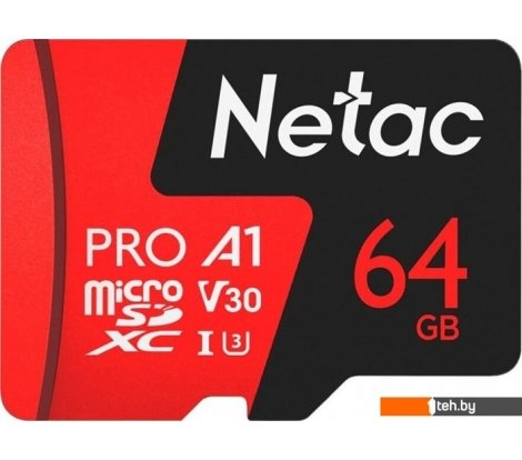  - Карты памяти Netac P500 Extreme Pro 64GB NT02P500PRO-064G-S - P500 Extreme Pro 64GB NT02P500PRO-064G-S
