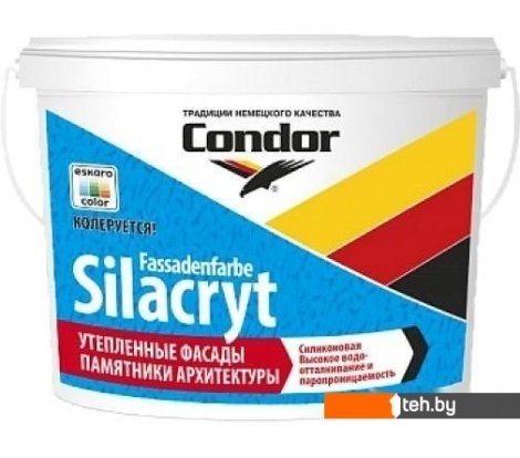  - Краски и эмали Condor Fassadenfarbe Silacryt 7.5 кг (белый) - Fassadenfarbe Silacryt 7.5 кг (белый)