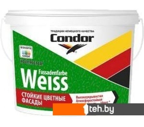  - Краски и эмали Condor Fassadenfarbe Weiss 7.5 кг (белый) - Fassadenfarbe Weiss 7.5 кг (белый)