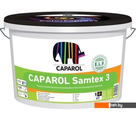 - Краски и эмали Caparol Samtex 3 (база 3, 10 л) - Samtex 3 (база 3, 10 л)
