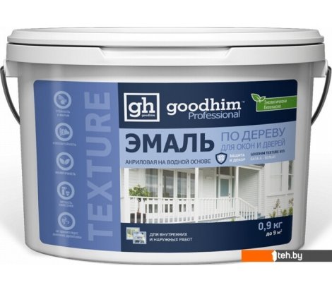  - Краски и эмали Goodhim Texture по дереву для окон и дверей 655 60682 2.2 кг - Texture по дереву для окон и дверей 655 60682 2.2 кг